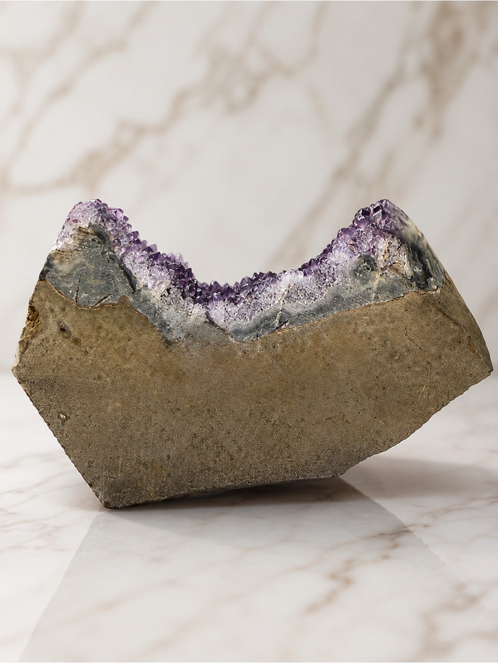 Natural Uruguay Amethyst Geode Cluster| Large Healing Stone - Picture 4 of 6